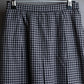 "Christian Dior" Houndstooth pattern wool cropped pleats skirt