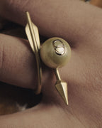 –SPECIAL– “DIOR” 2017-present Arrow pearl CD open ring