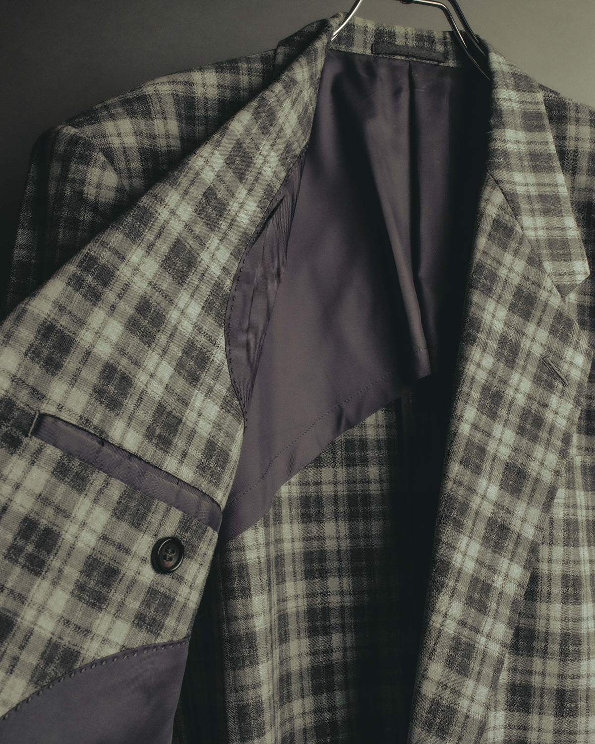 "COMME des GARÇONS HOMME" 90's Plaid wool blazer