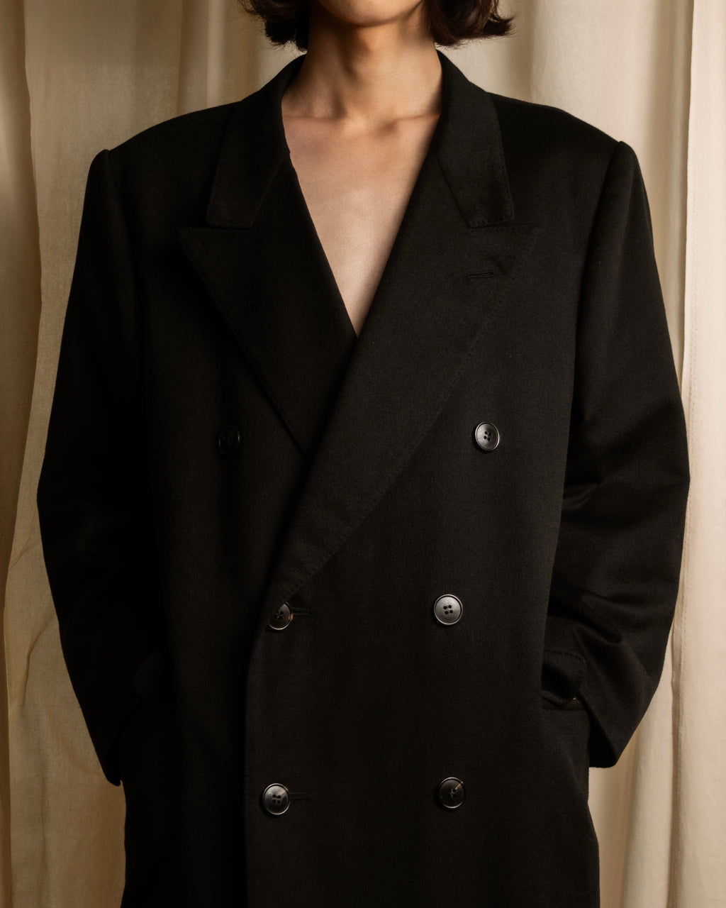 "英國屋" British-made 100% cashmere chester coat