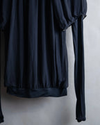 "CALVIN KLEIN" Layered sleeve gathered design pullover