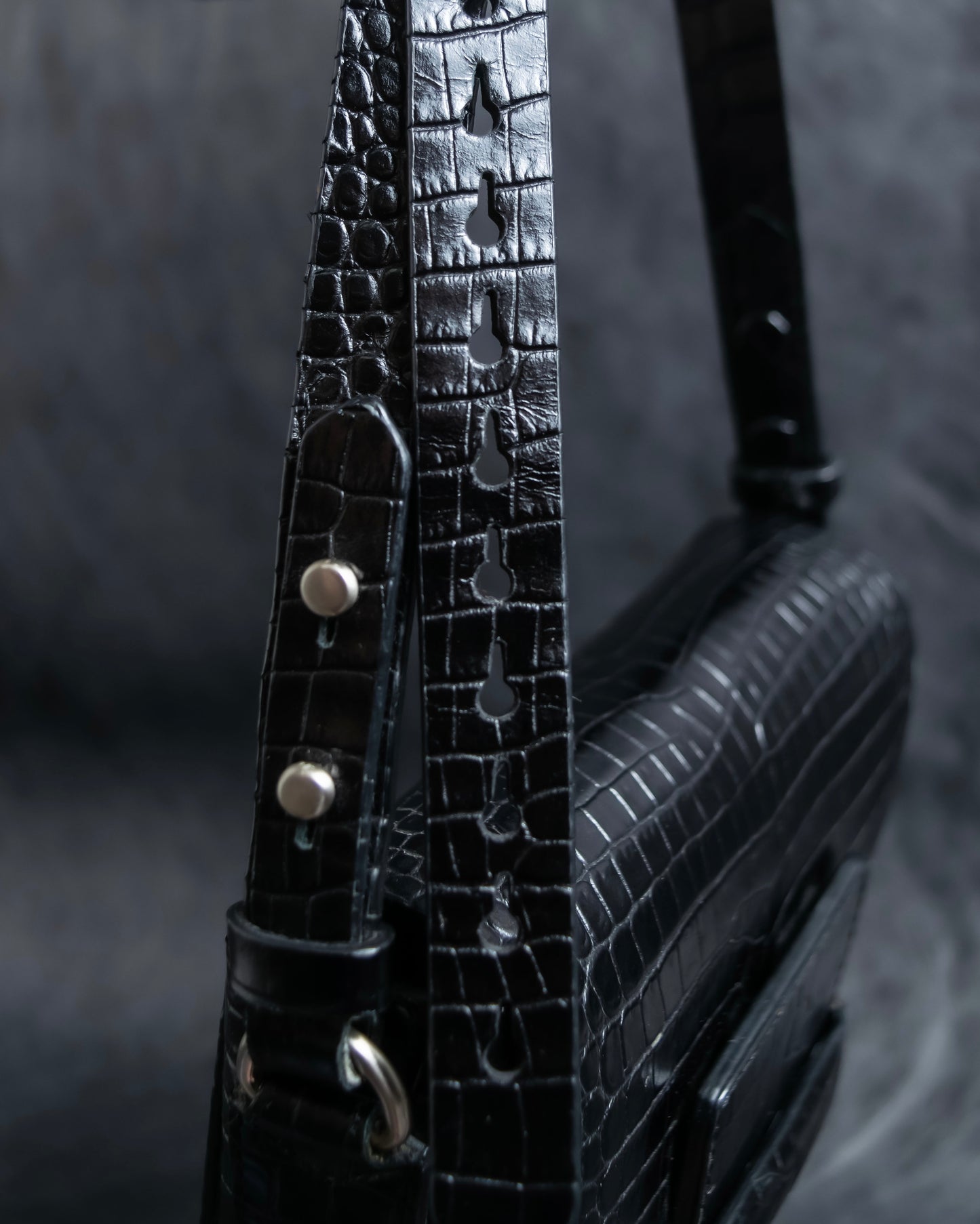 "DRIES VAN NOTTEN" Crocodile leather shoulder bag