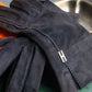 "HERMES" H motif design suede leather gloves