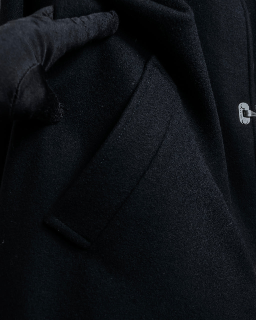 "CELINE" Hedi Slimane period metal buckle design long coat