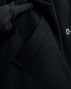 "CELINE" Hedi Slimane period metal buckle design long coat