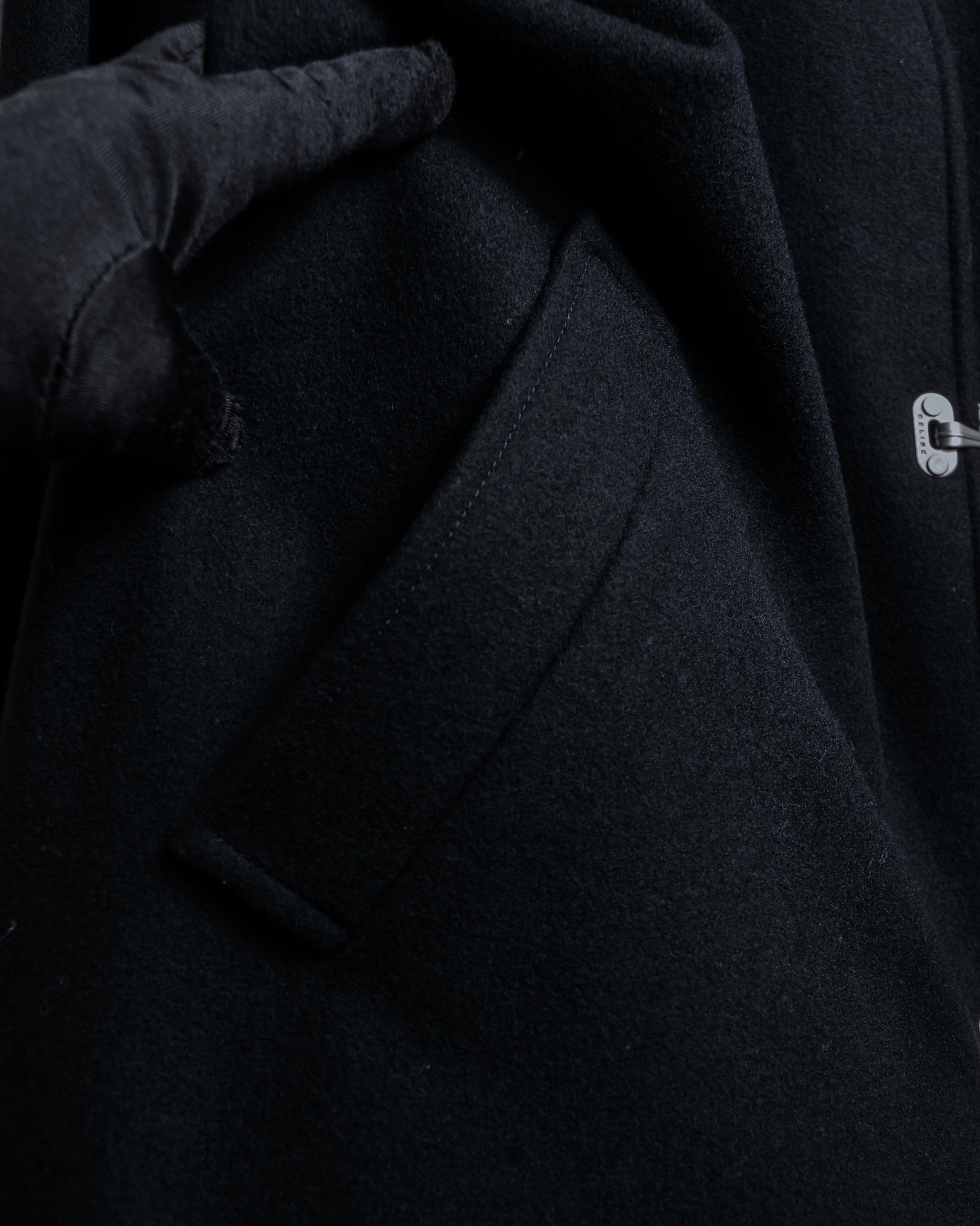 "CELINE" Hedi Slimane period metal buckle design long coat