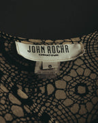 "John Rocha Chinatown" 80's Sleeveless patterned mini dress