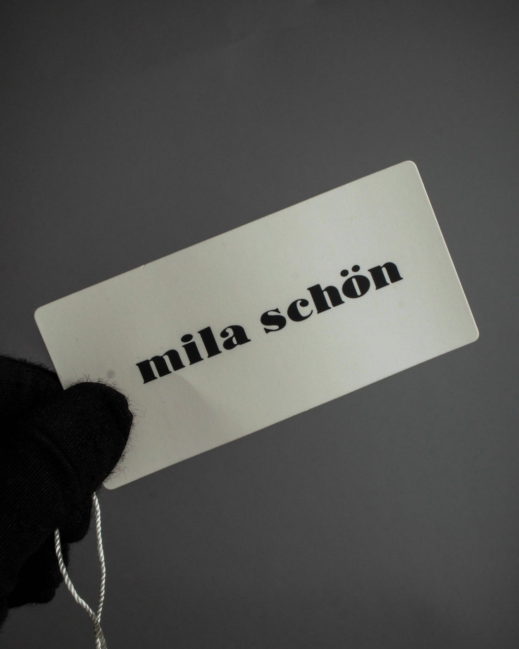 "Mila Schön" Horizontal minimalist metal fittings leather one-handle bag