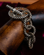 "CELINE" Rope twist design silver bracelet