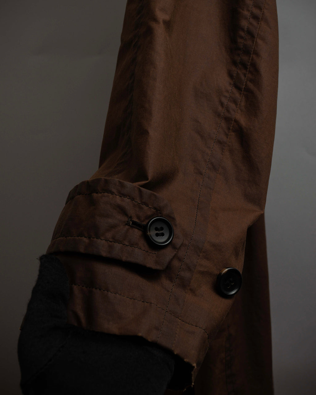 "COMME des GARCONS HOMME"
03AW corduroy collar design stand collar long coat