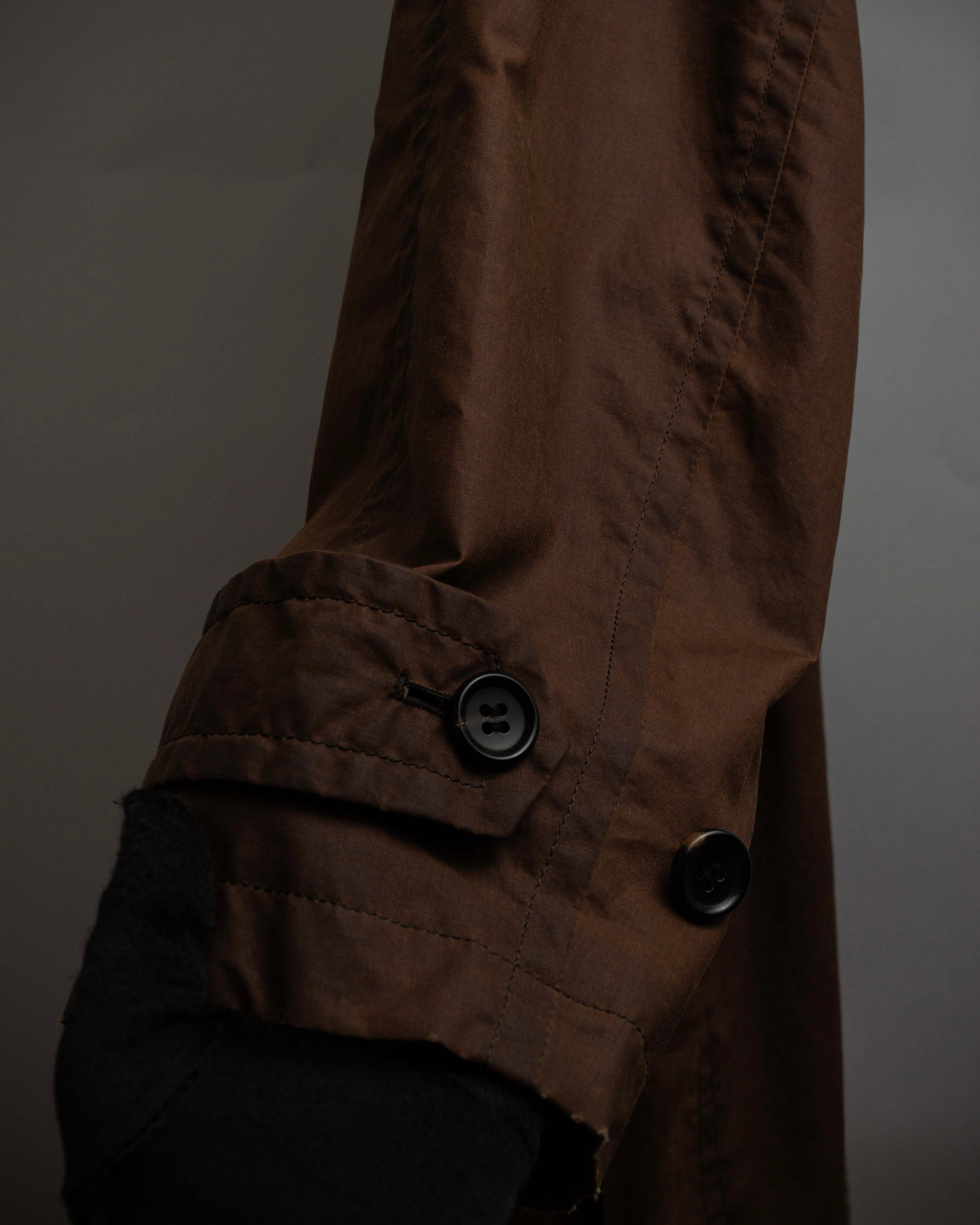 "COMME des GARCONS HOMME"
03AW corduroy collar design stand collar long coat