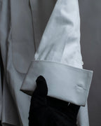 "GIVENCHY" Bosom panel design white shirt