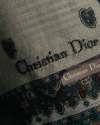 “Christian Dior” 80’s-90’s Cotton paisley border scarf