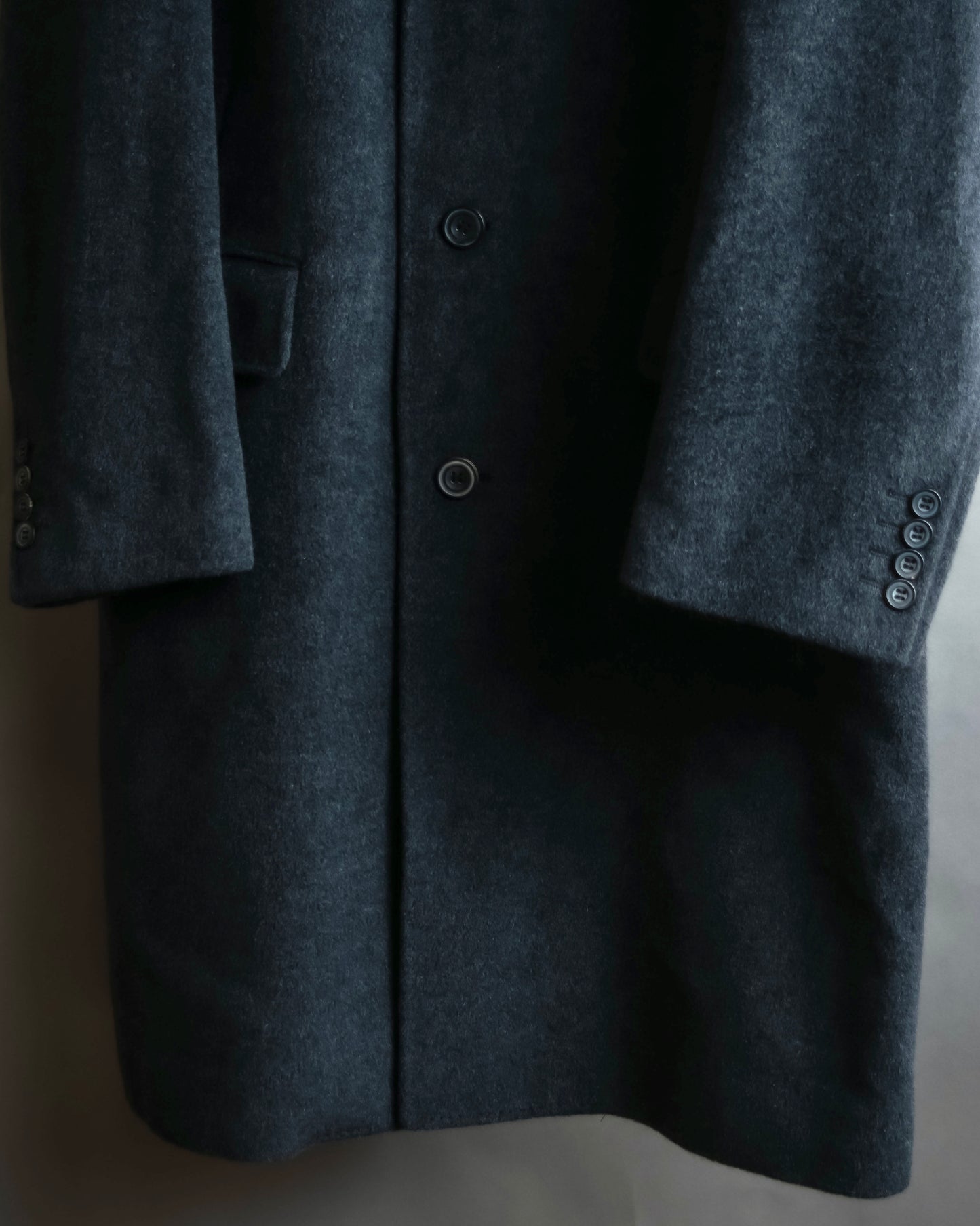 "GIANERANCO FERRE" Angora wool blend long chester coat