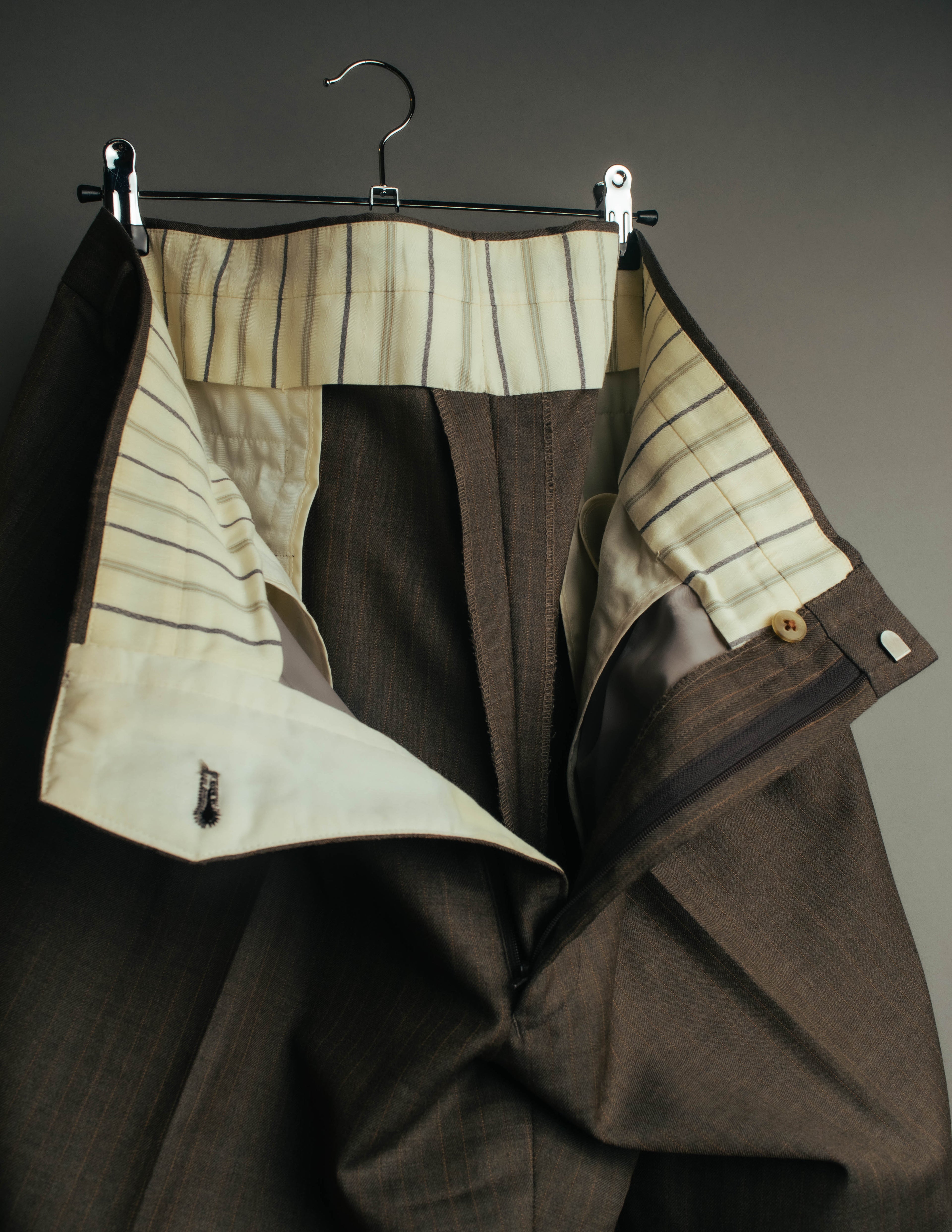 "BURBERRY LONDON" 00's-10's Classic striped double-breasted wool suit
