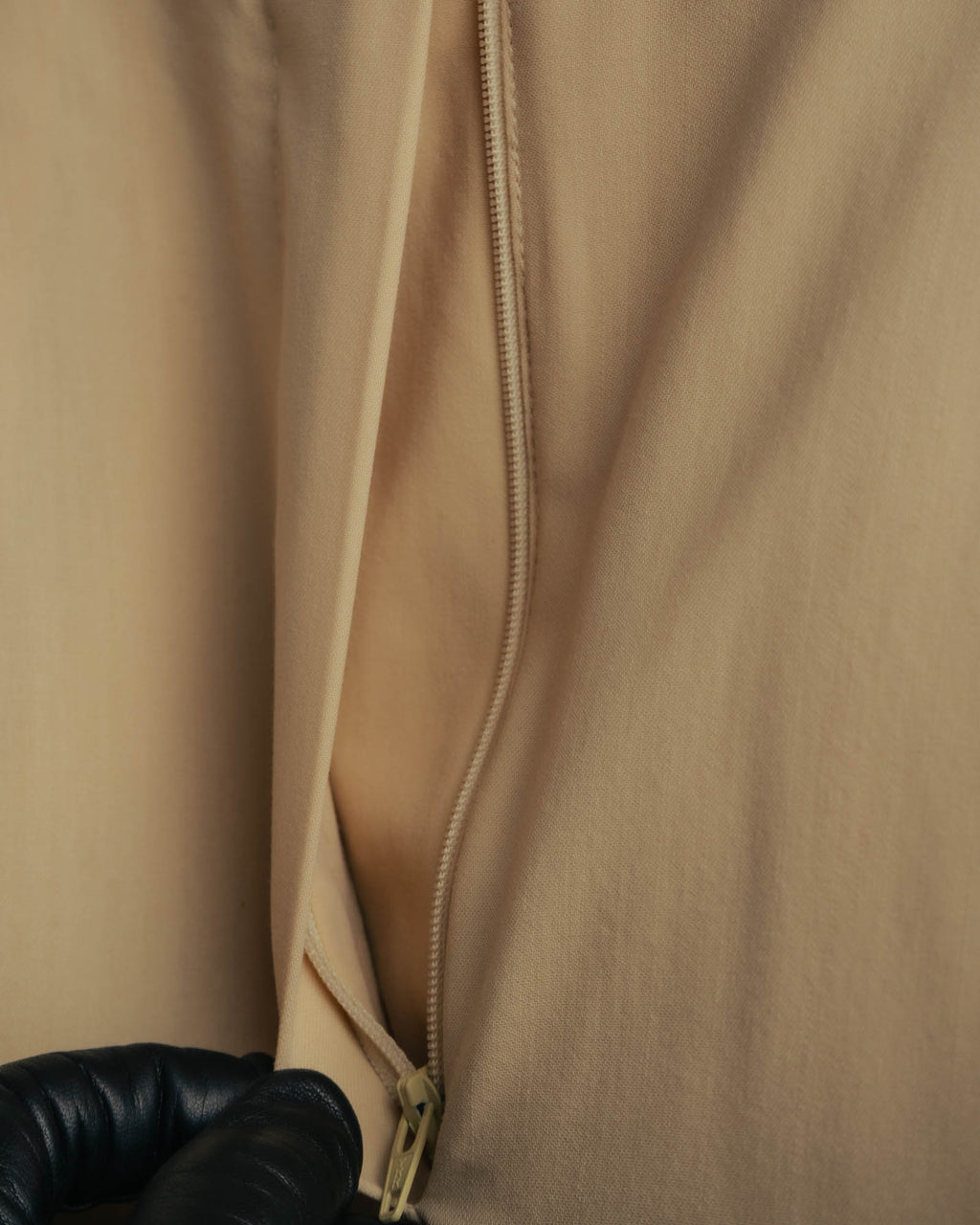 –SPECIAL– “HERMÈS” 90’s silk-lined wool wide trousers