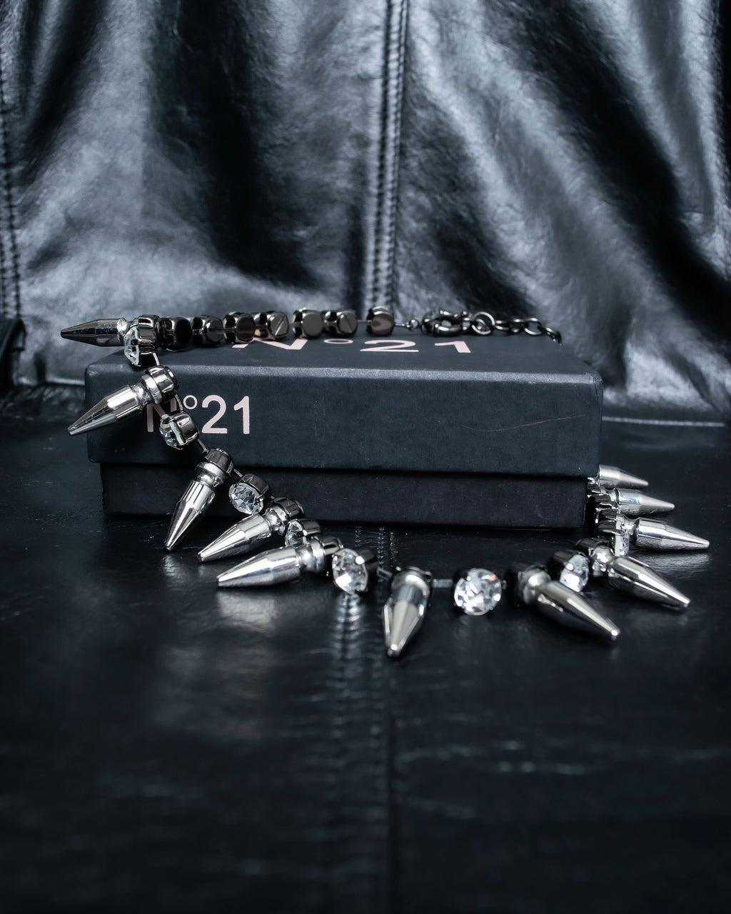 "N21 NUMERO VENTUNO" Studded diamond combination necklace
