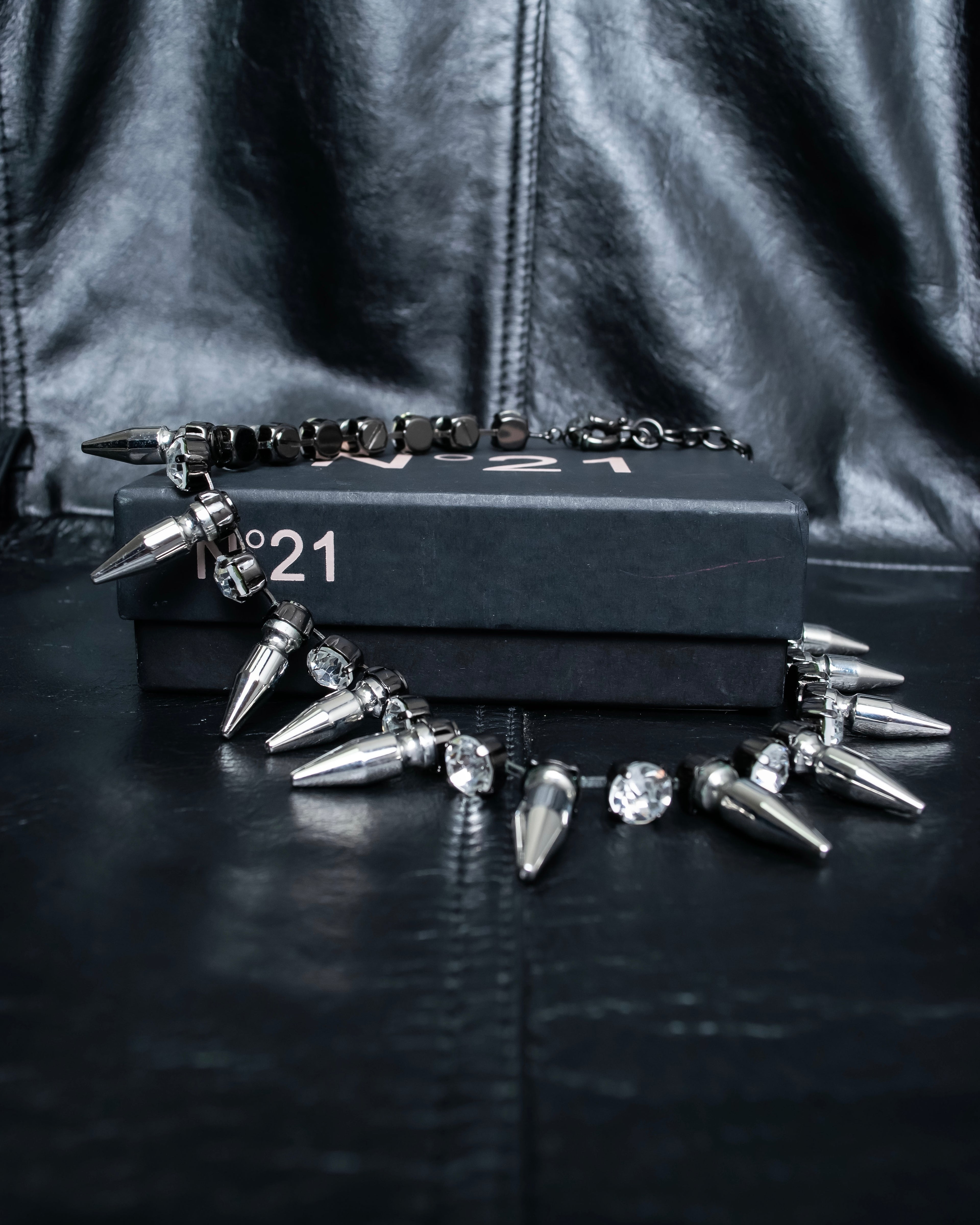 "N21 NUMERO VENTUNO" Studded diamond combination necklace