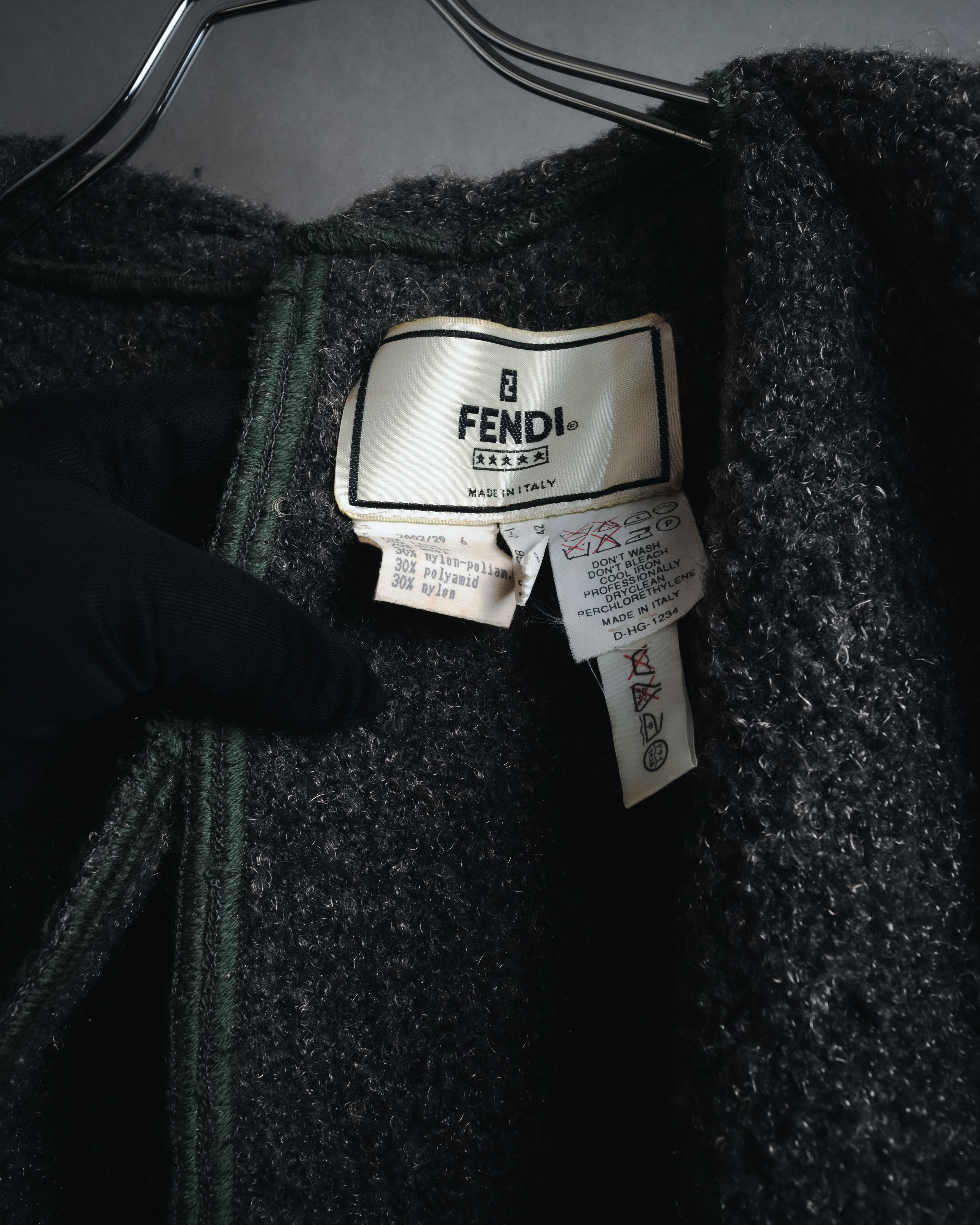 –SPECIAL– "FENDI"
Late 80s-early 90s oversized pile wool wrap coat