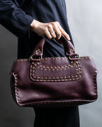 "CELINE" Stud design bordeaux color boogie bag