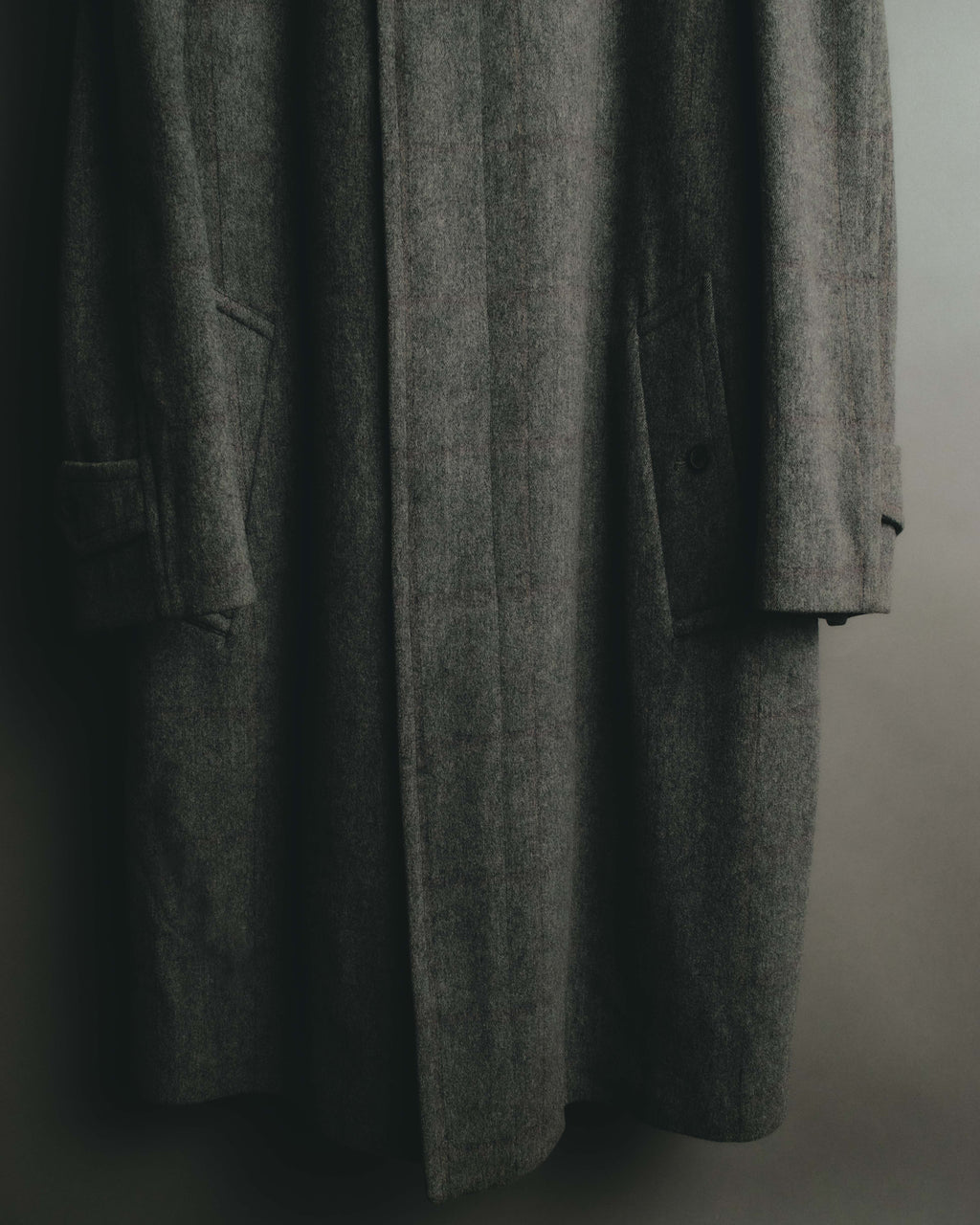“Burberrys” 80’s Bedford wool balmacaan coat