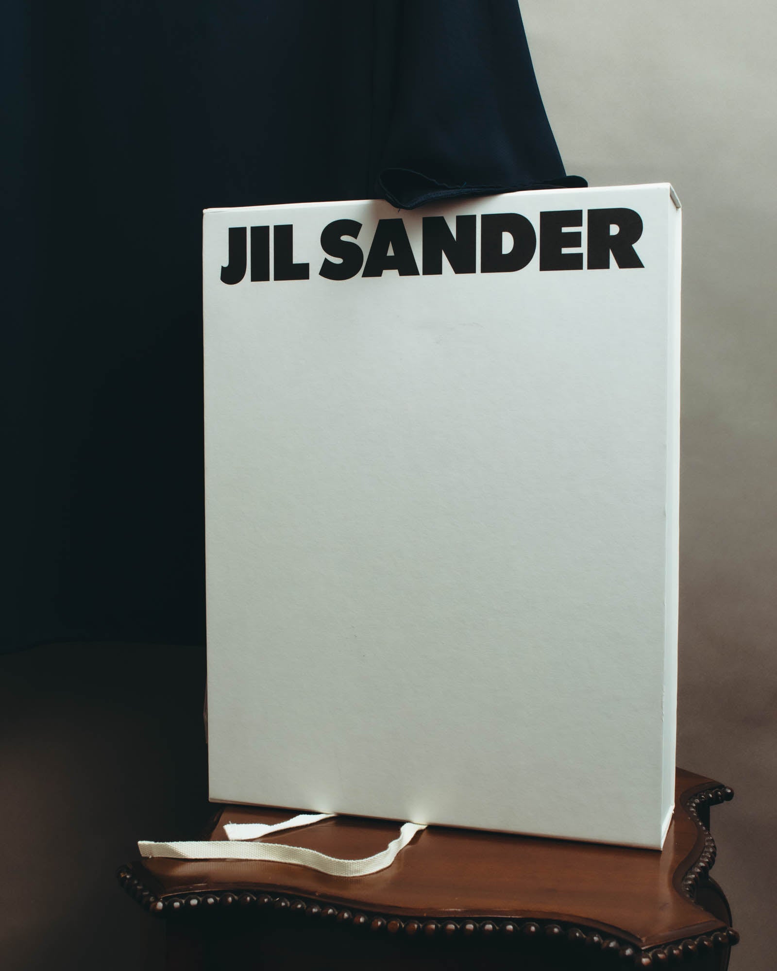 -SPECIAL- "Jil Sander" 2023 Elegant rayon skipper mock-neck shift dress