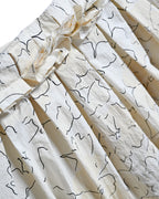 PLAN C/ Big Blooms cotton Popeline Long Skirt