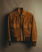 -SPECIAL- “GUCCI” 70’s-80’s Bovine suede bomber jacket