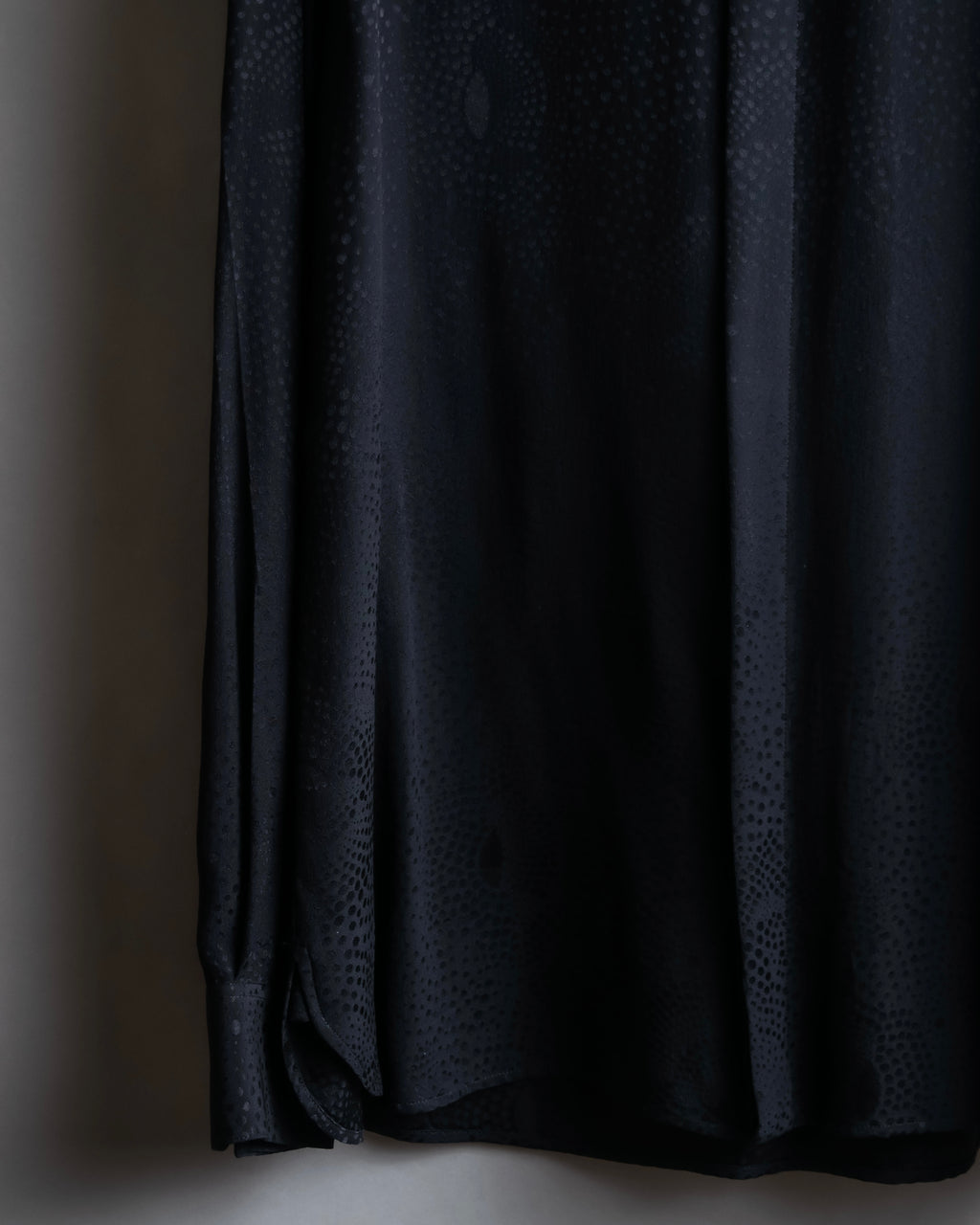 "Saint Laurent" Jacquard pattern silk satin shirt