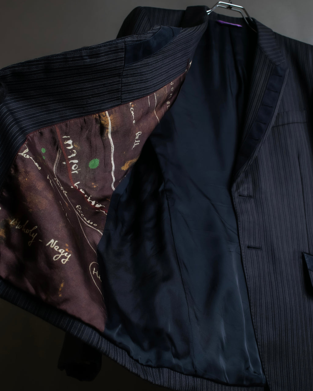 "PAUL SMITH" Satin-switched striped tailored jacket