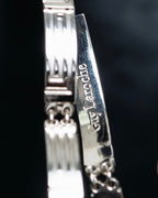 "Guy Laroche" Logo motif silver bracelet
