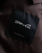 "HUGO BOSS" Plaid brushed wool tailored coat