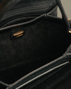 -SPECIAL- “GUCCI” 70’s-80’s Pigskin leather turn lock handbag