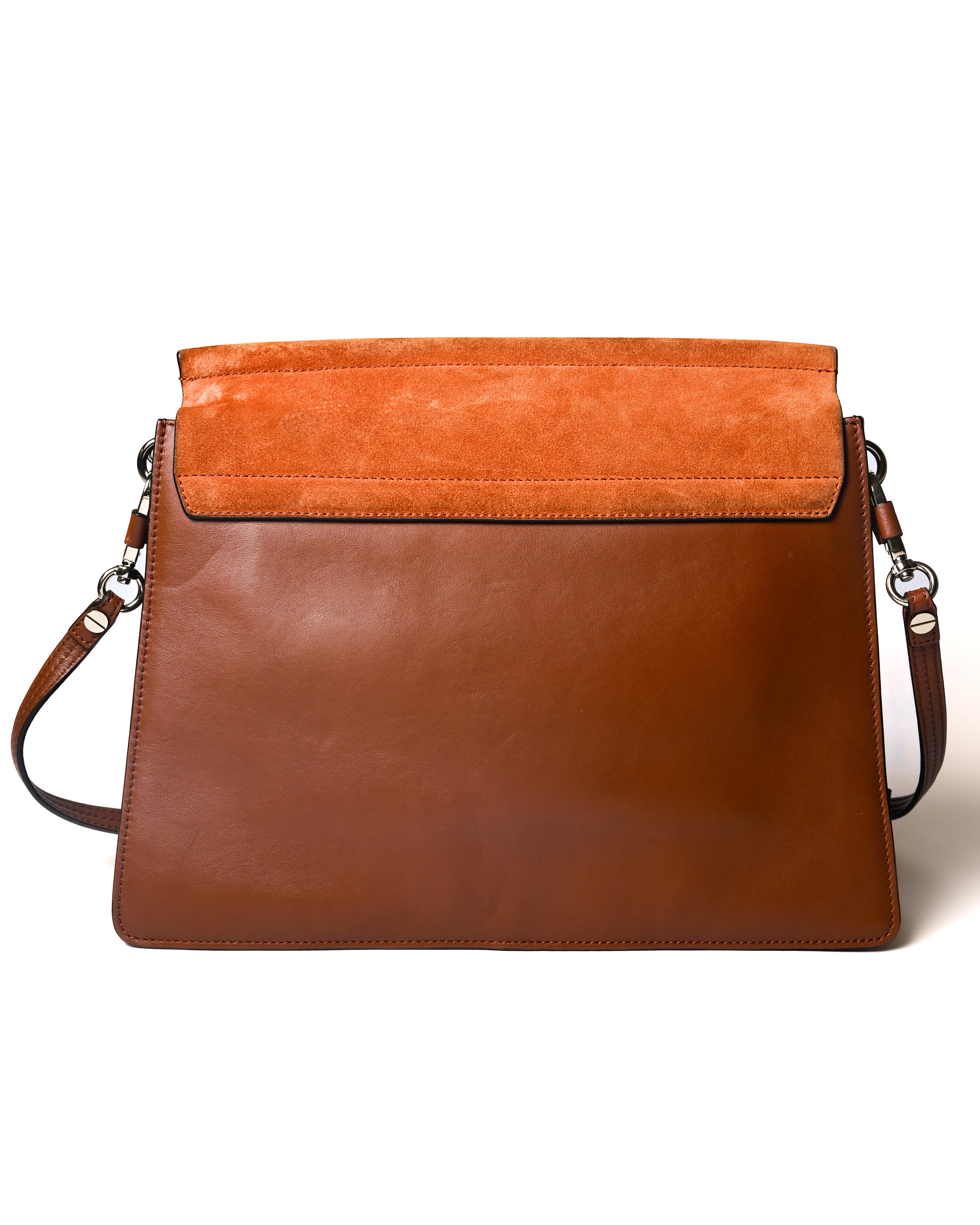 Chloe by Clare Waight Keller/ 2015 “Faye” Beautiful Suede Calf Skin Shoulder Bag Brown