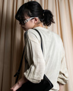 "BALENCIAGA" Diamond pattern argyle twill crew neck knit