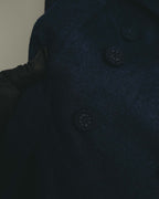-SPECIAL- “Christian Dior” 2017 AW Navy double breasted A line long coat