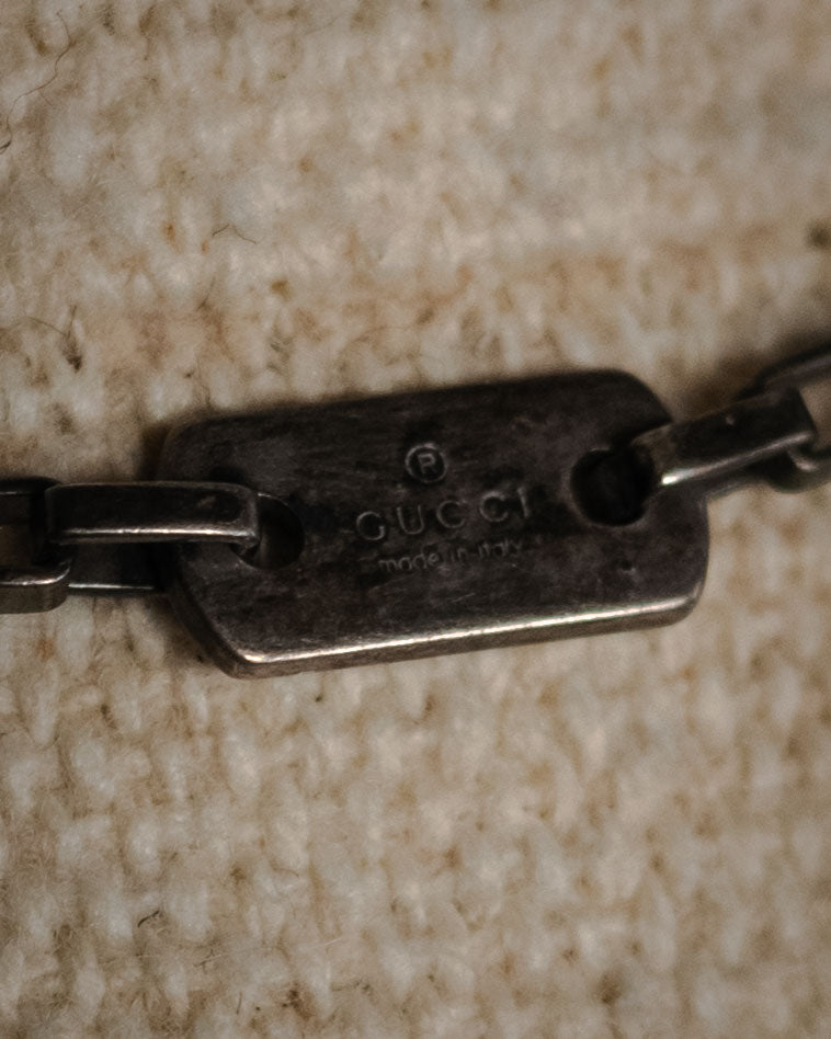 “GUCCI“ 2000’s openwork sphere pendant necklace