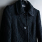 "MIU MIU" dimensional woven stand up collar coat