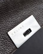 "CELINE" Softly structured leather city bag