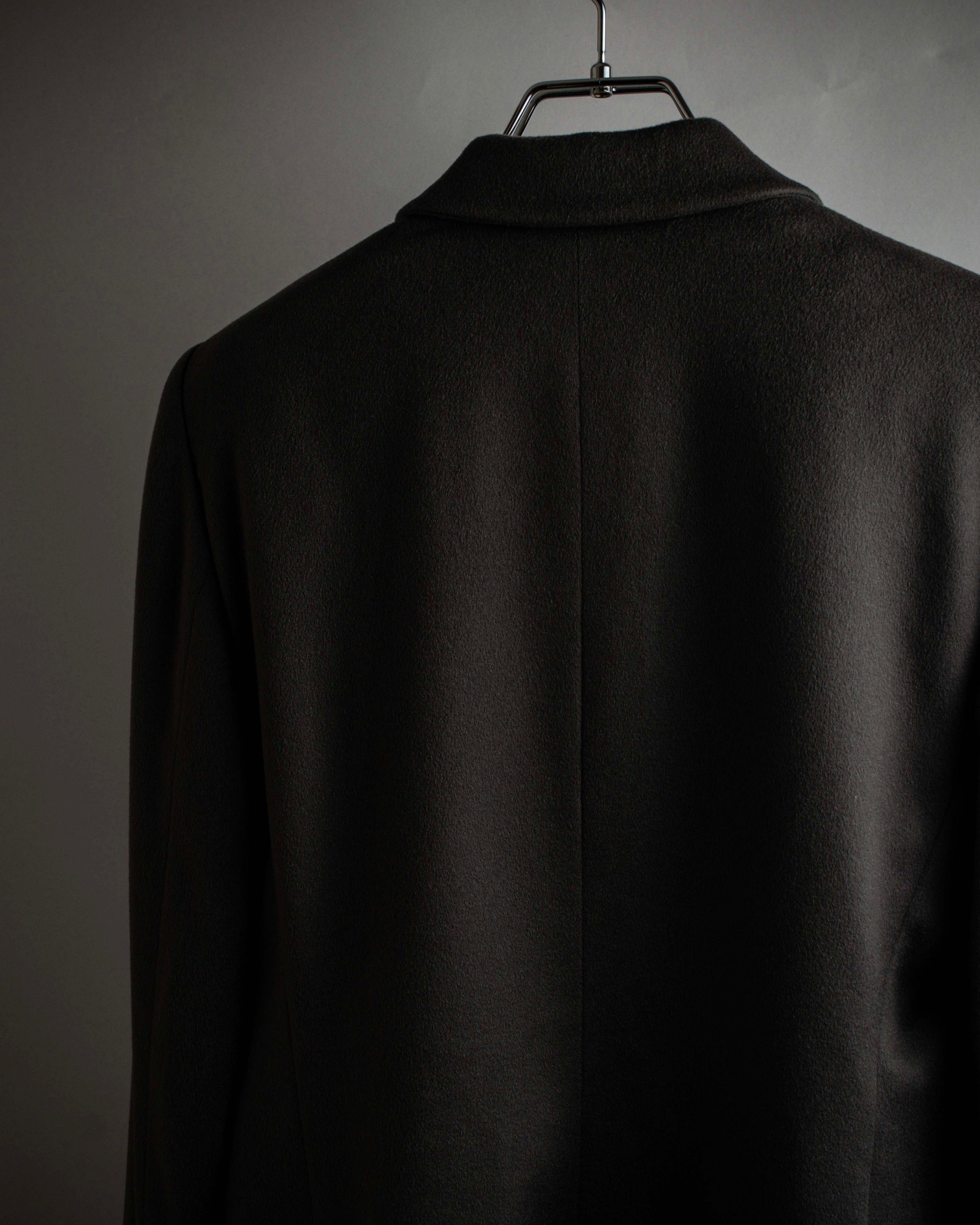 "ARMANI COLLEZIONI" Sharp peak lapel 100% cashmere tailored jacket