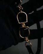 “HERMES“ 90’s Stirrup motif double tour bracelet