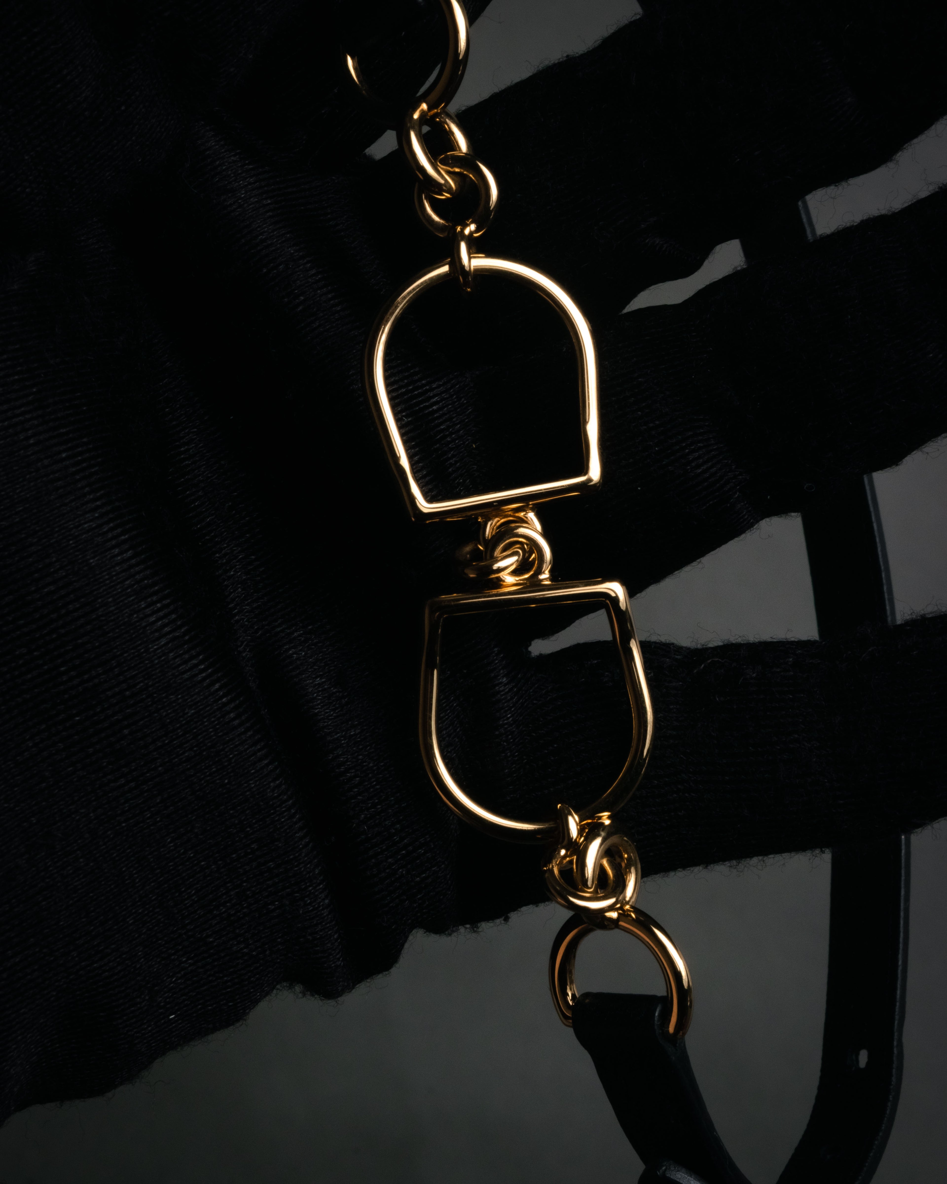 “HERMES“ 90’s Stirrup motif double tour bracelet