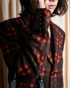 "HUGO BOSS" Plaid brushed wool tailored coat