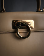 “Salvatore Ferragamo” 1990’s-00’s Gancini top handle bag