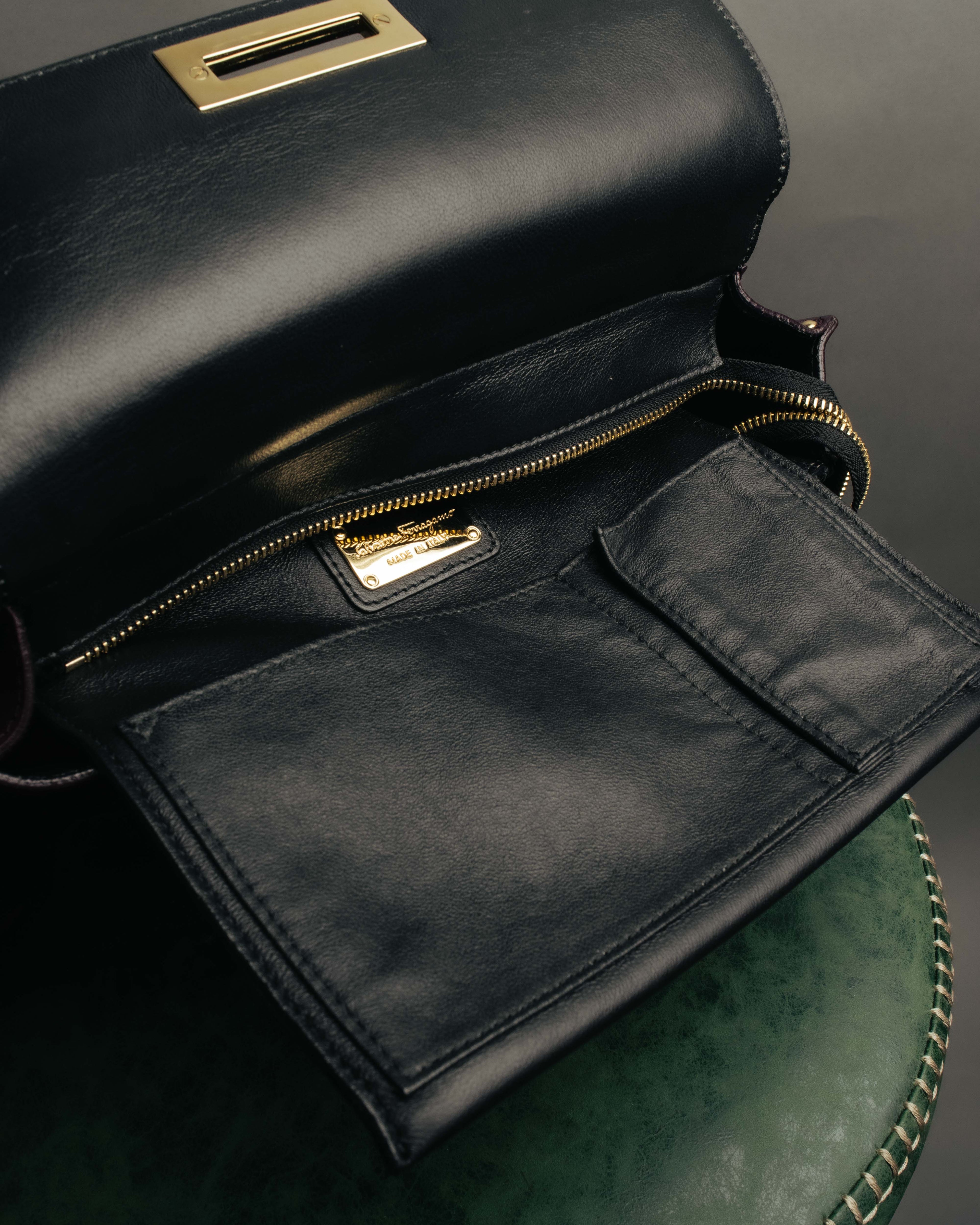 -SPECIAL- “Salvatore Ferragamo” 2019-21 Mixed material Sofia top handle bag