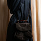 "BOTTEGA VENETA" Suede look tortoiseshell handle 2way bag