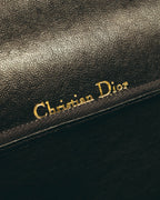 "Christian Dior" 70's-80's Ostrich textured leather handbag