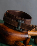 "HERMES" Tuareg Artemis leather bracelet