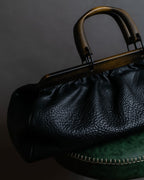 "GUCCI" Bamboo essence horizontal leather handbag