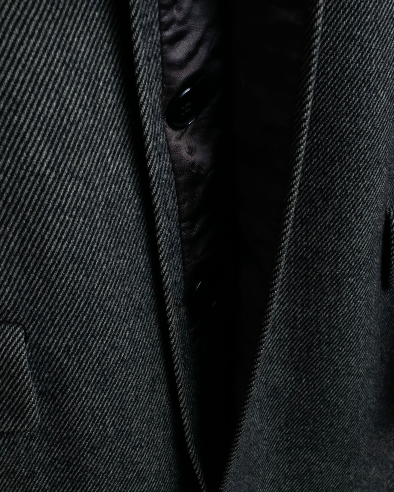 "Burberrys" diagonal striped pure new wool long coat